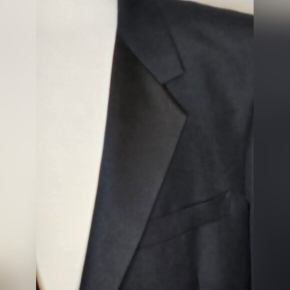 Vintage Woodwards Wool Blend Blazer Classic Prom Grad Wedding Tailored Size 46S - Picture 8 of 11